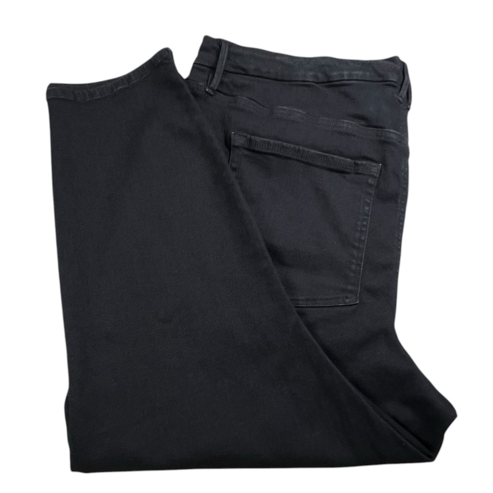 Good American Womens Plus Size 28-32 Black Always Fits Skinny Fit High Rise Jean